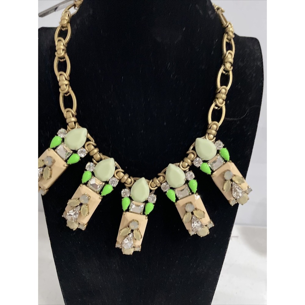 J.CREW FACETED CRYSTAL  BEADED Choker/Bib NECKLACE